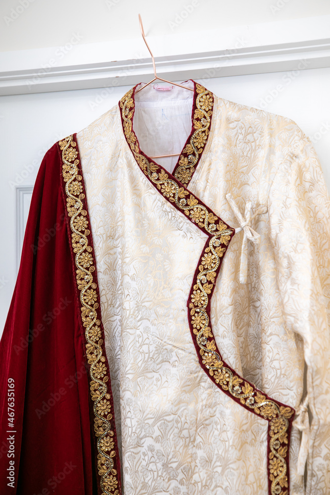 Indian groom's wedding outfit 