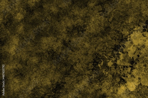 Abstract modern gold black background. Tie dye pattern.