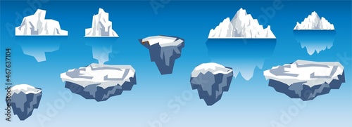 Polar 2D Side scrolling Platform Game Background 
