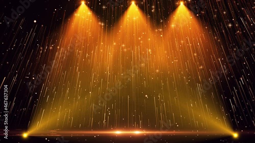 LED flashing light award stage background