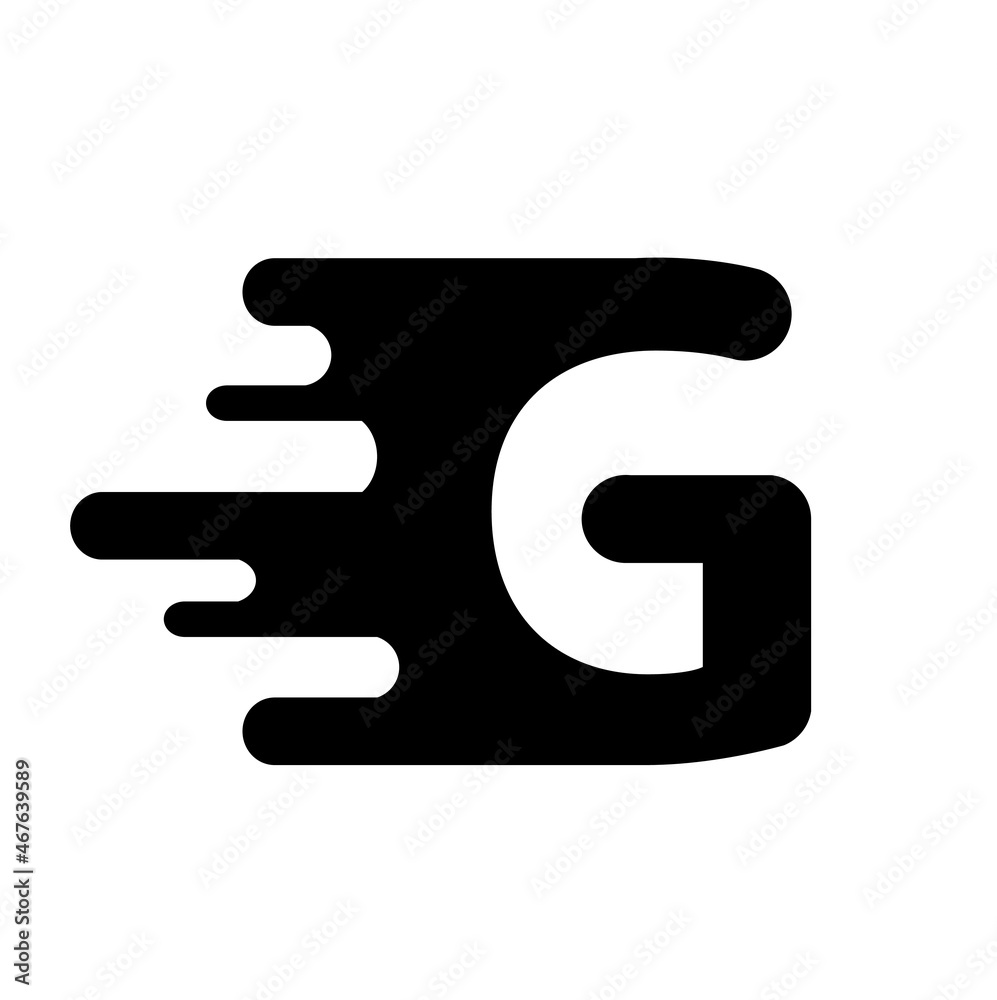 black and white letter G logo vector black and white letter G logo vector