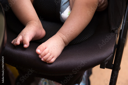 Close up shot of baby feet 