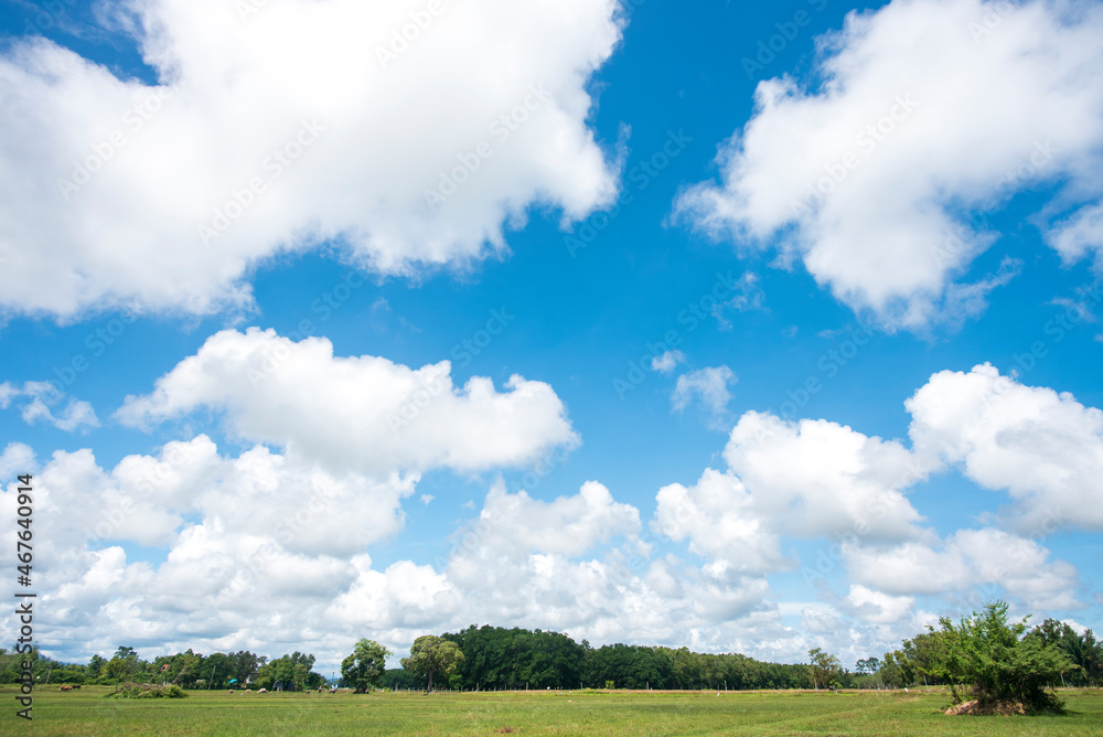 blue sky and white clouds. blue sky and white clouds.