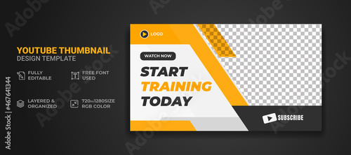 Youtube thumbnail and web banner template