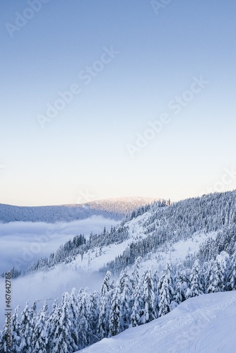 snow covered mountains © Atiq