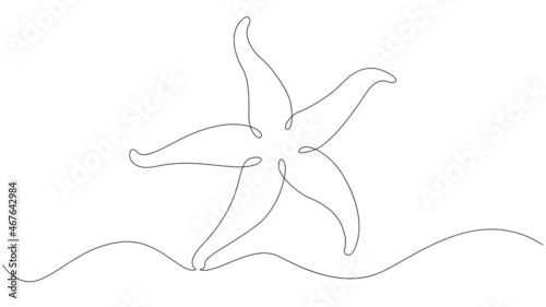 Sticker Oceanic starfish
