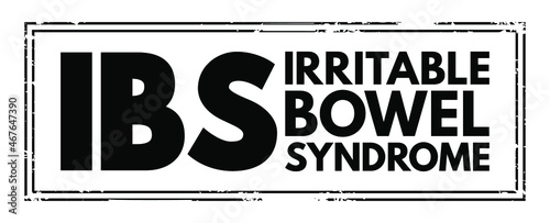 IBS - Irritable Bowel Syndrome acronym, medical concept background