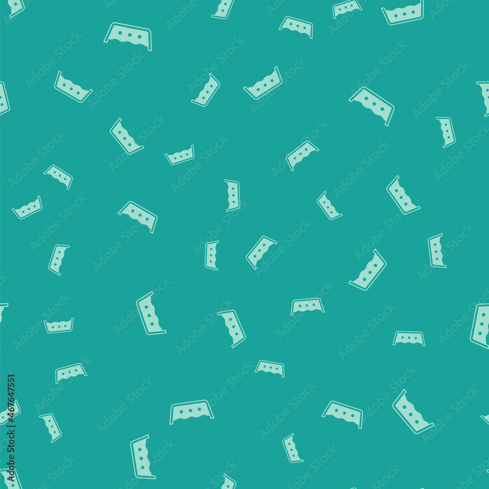 Green Washing under 50 degrees celsius icon isolated seamless pattern on green background. Temperature wash. Vector Green Washing under 50 degrees celsius icon isolated seamless pattern on green background. Temperature wash. Vector