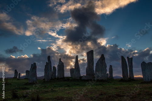 Calanais or Callanish Standing Stones, Lewis and Harris, Outer Hebrides, Scotland