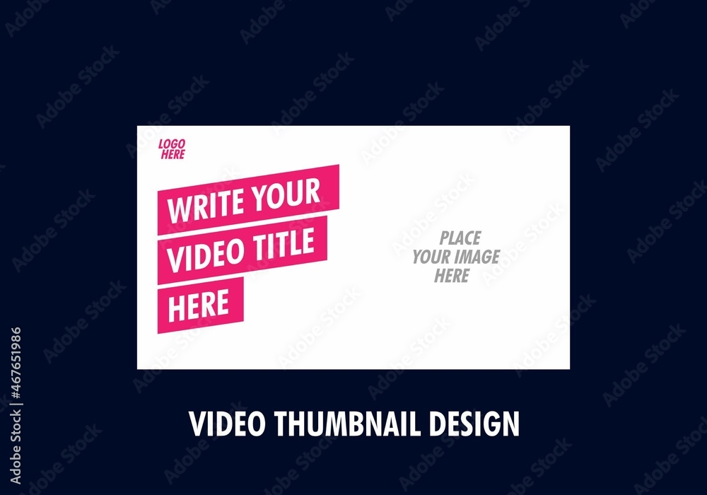 Obraz premium Colorful and unique video thumbnail