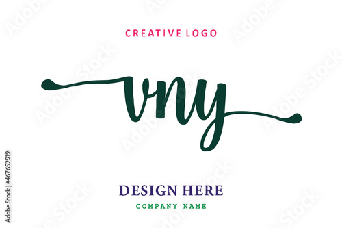 UNY lettering logo is simple, easy to understand and authoritative photo