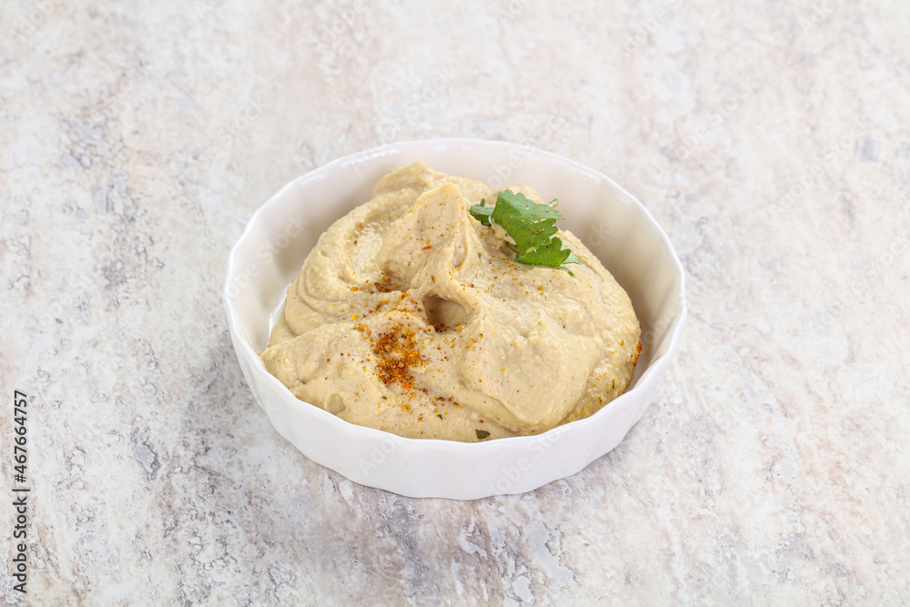 Traditional Jewish Hummus with olive oil Traditional Jewish Hummus with olive oil