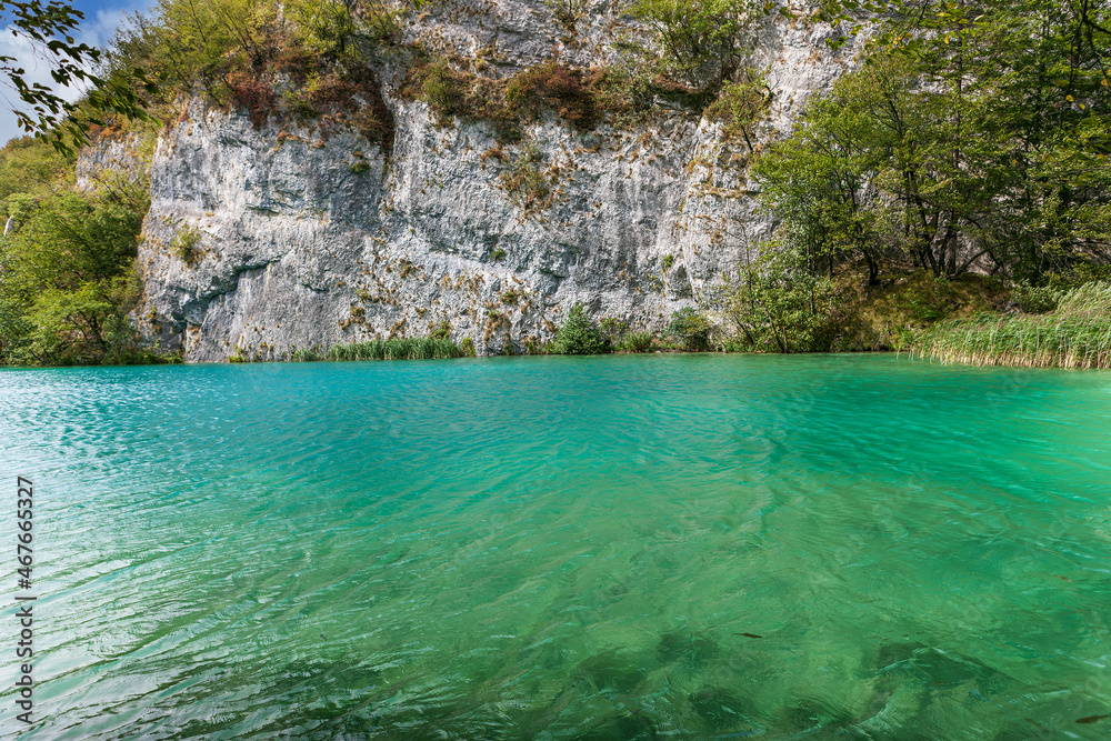 landscape in the Plitvice Lakes National Park in Croatia