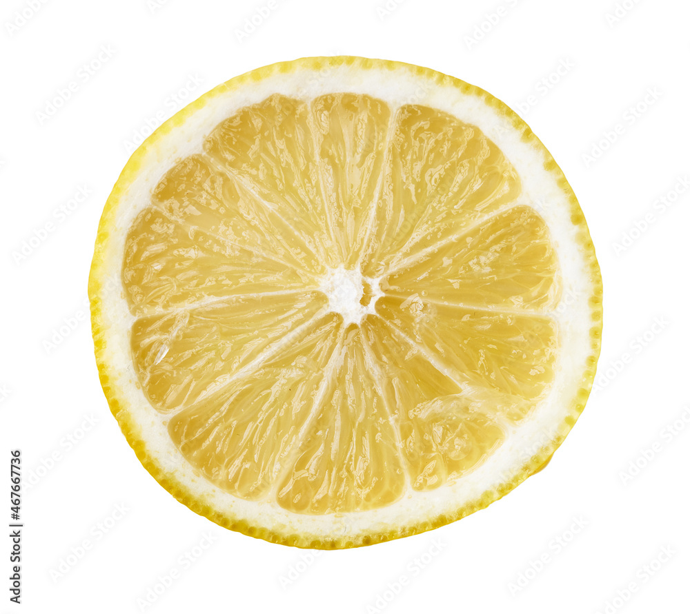 Slice of lemon isolated on a white background Slice of lemon isolated on a white background