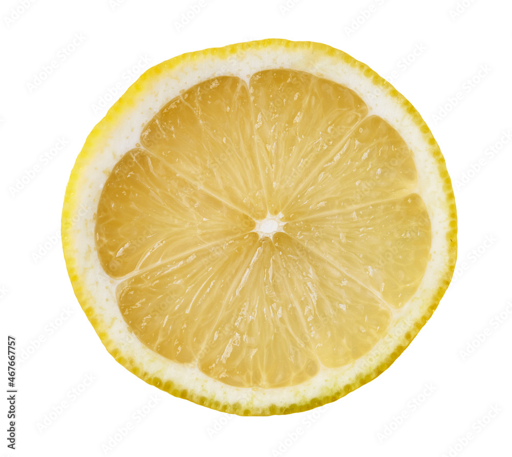 Slice of lemon isolated on a white background Slice of lemon isolated on a white background
