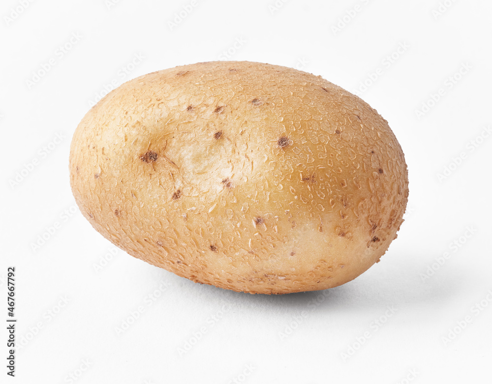 SIngle potato isolated on a white background SIngle potato isolated on a white background