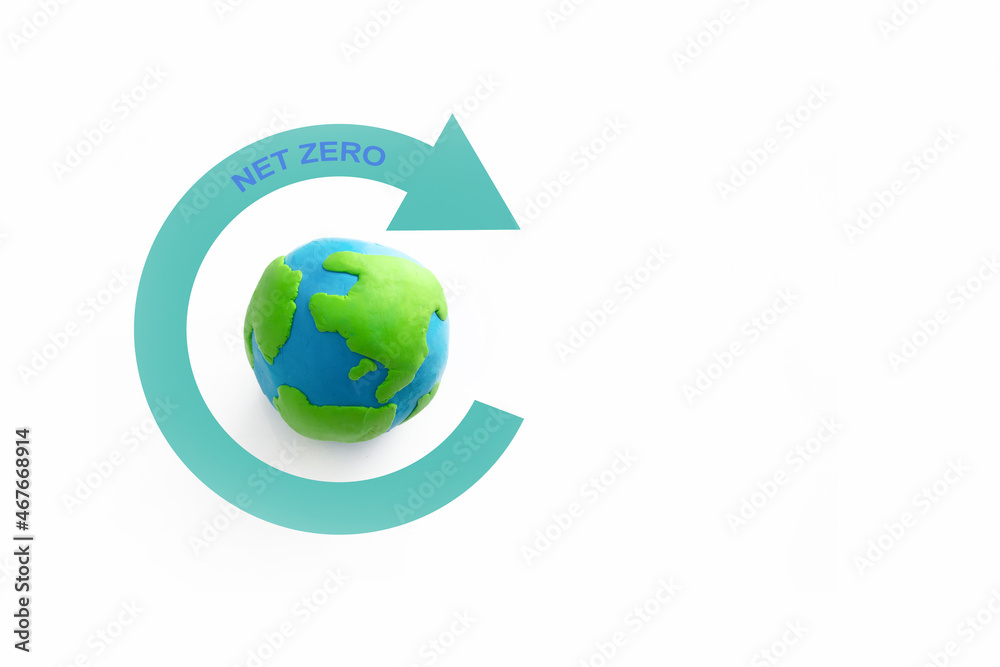 Net Zero Emission , reduce carbon for climate change problem , changing the world