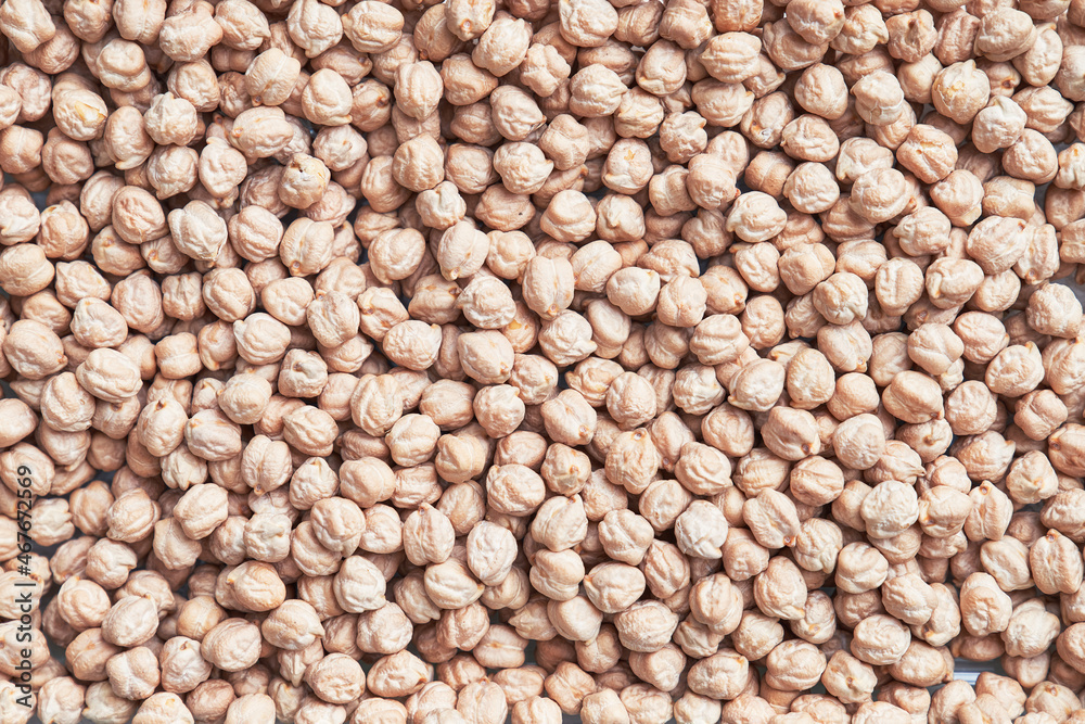 Natural and raw chickpeas. Fresh legumes close up Natural and raw chickpeas. Fresh legumes close up
