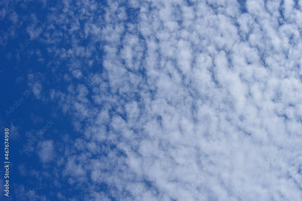 Clear blue sky with some parts in focus Clear blue sky with some parts in focus