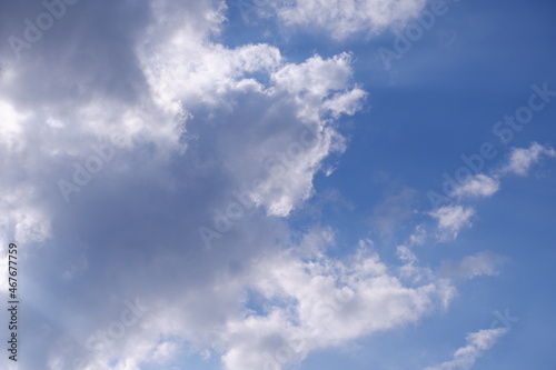 blue sky with clouds
