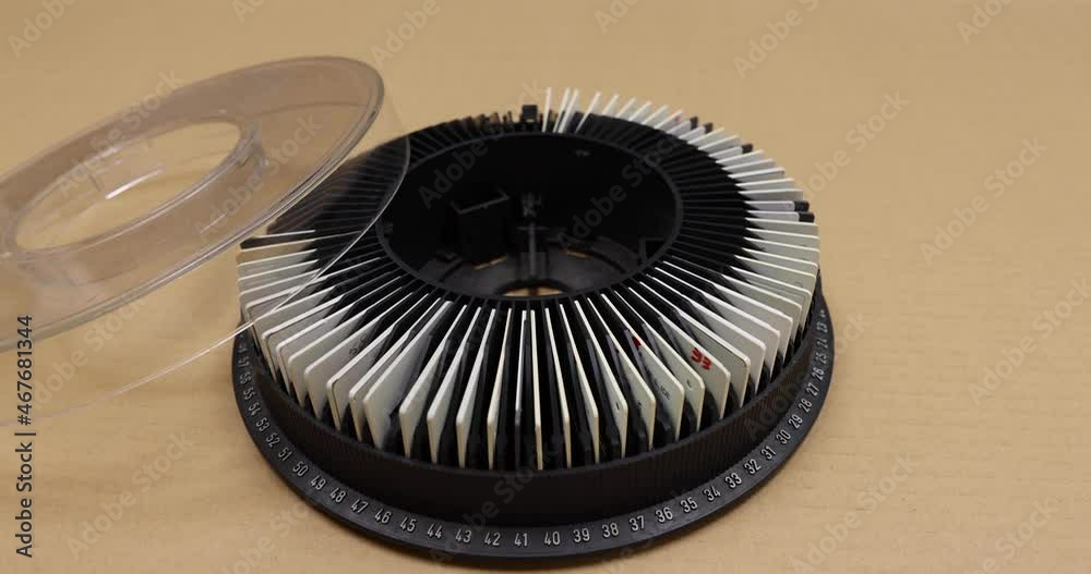 Photographic Slide Projector Tray or slide projector magazine or carousel