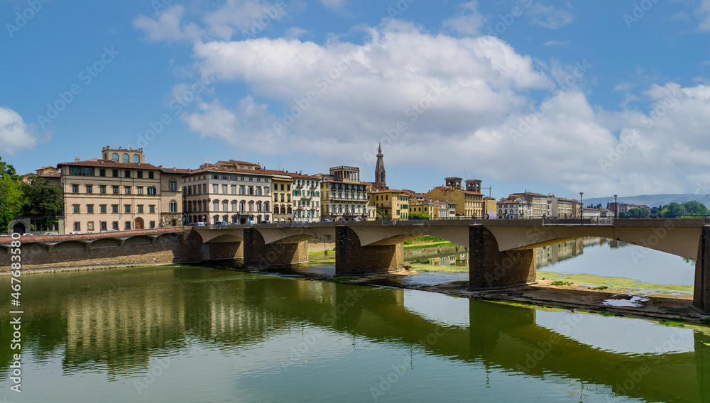 The Ponte Santa Trinita over the Arno River, Florence, Italy