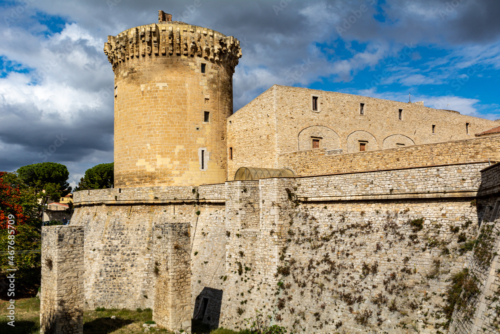 Castle of Venosa in the Basilica Region in Southern Italy