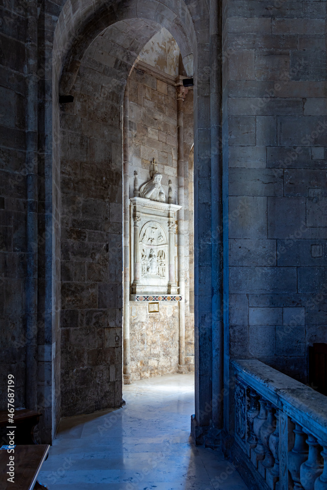 inside of an ancient catholic chirch