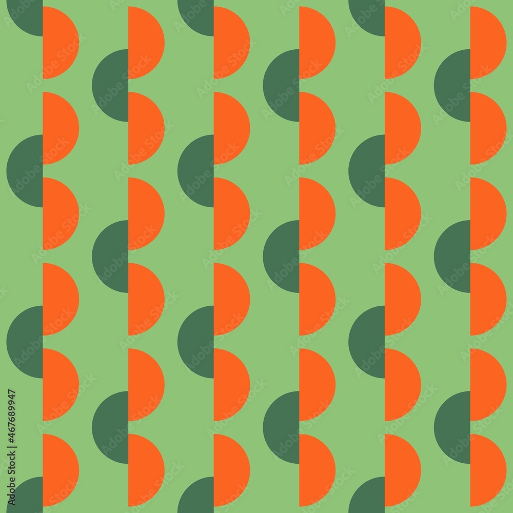 Rounded abstract seamless pattern - accent for any surfaces. Rounded abstract seamless pattern - accent for any surfaces.