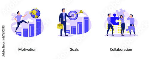 Goals illustration exclusive design inspiration