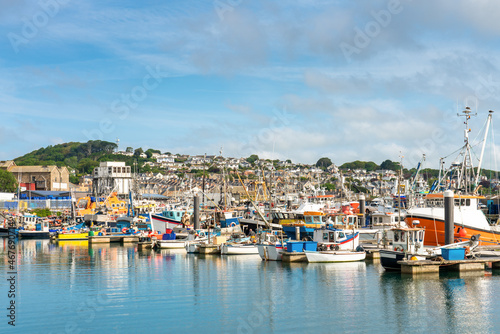 Newlyn town harbour in Cornwall. United Kingdom