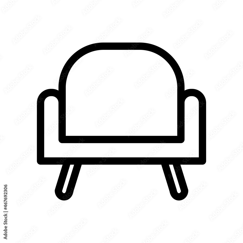 Armchair Icon Design Vector Template Illustration Armchair Icon Design Vector Template Illustration