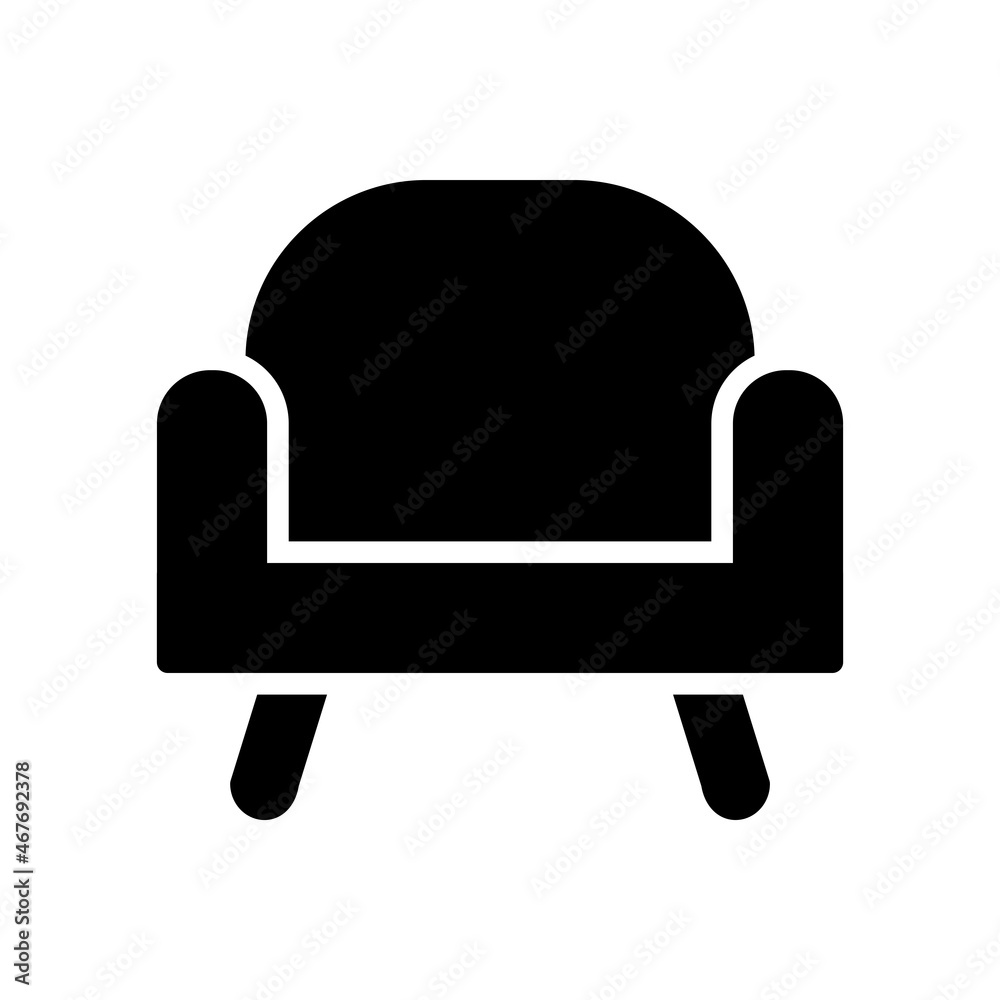 Armchair Icon Design Vector Template Illustration Armchair Icon Design Vector Template Illustration