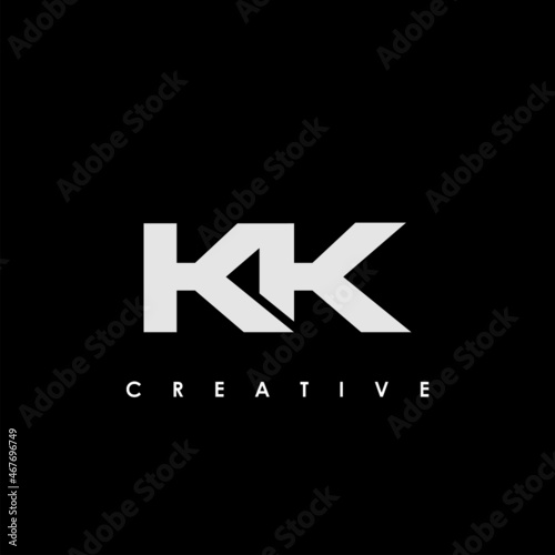 KK Letter Initial Logo Design Template Vector Illustration