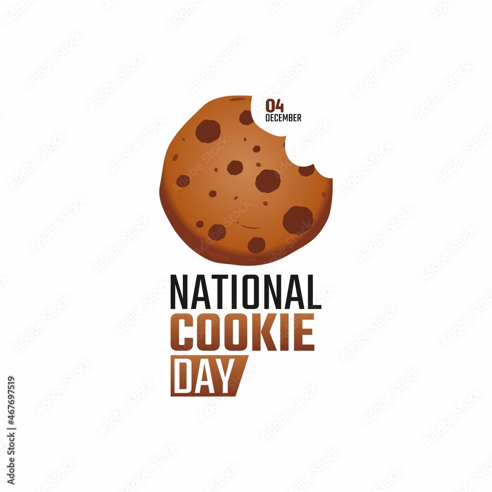 vector graphic of national cookie day good for national cookie day