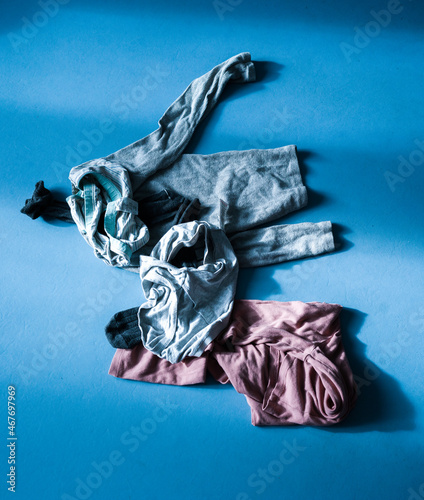 Clothes on floor