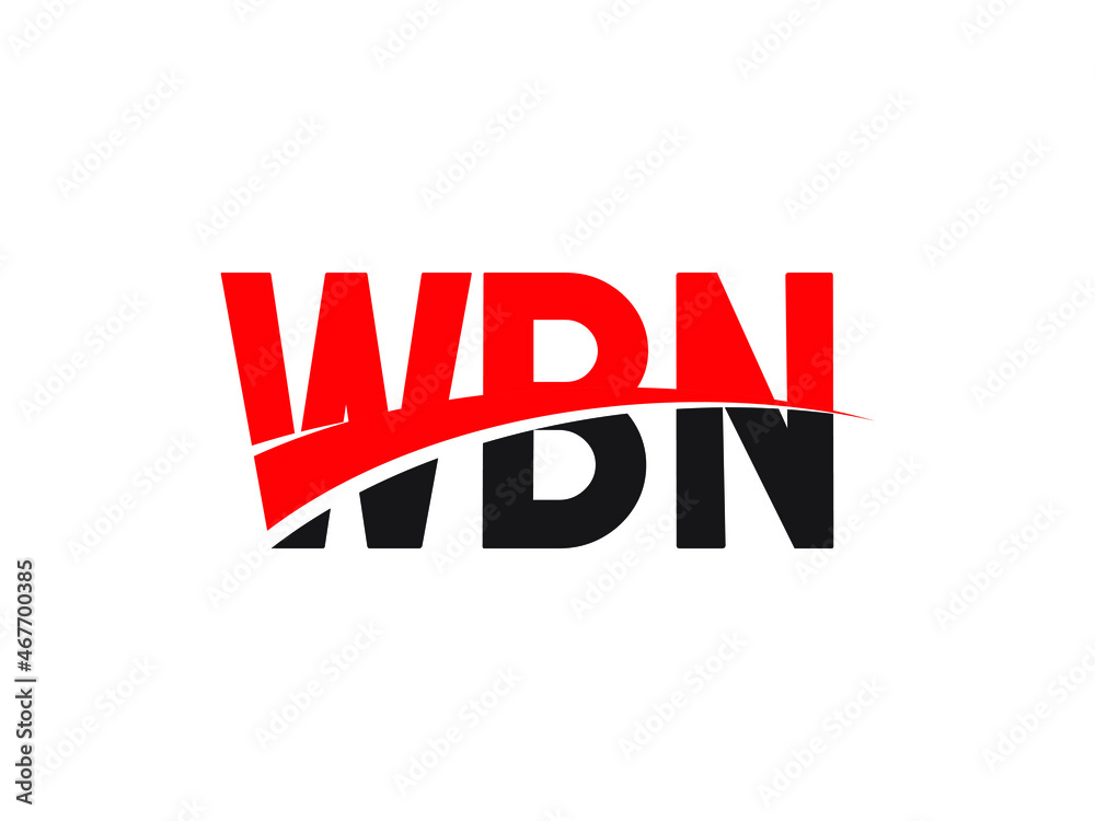 WBN Letter Initial Logo Design Vector Illustration