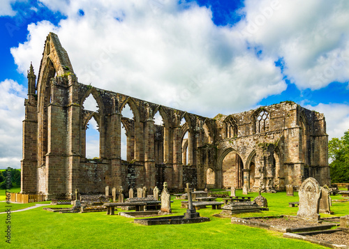 Ruins of Bolton Abbey on the River Wharfe