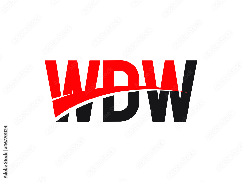 WDW Letter Initial Logo Design Vector Illustration