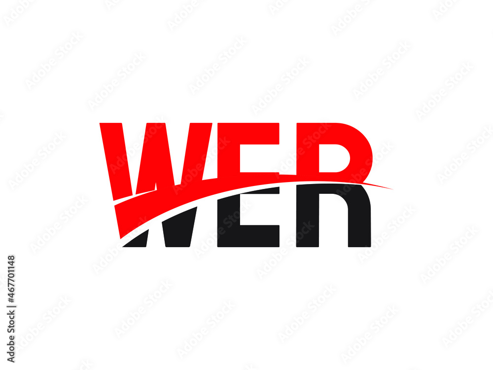 WER Letter Initial Logo Design Vector Illustration WER Letter Initial Logo Design Vector Illustration