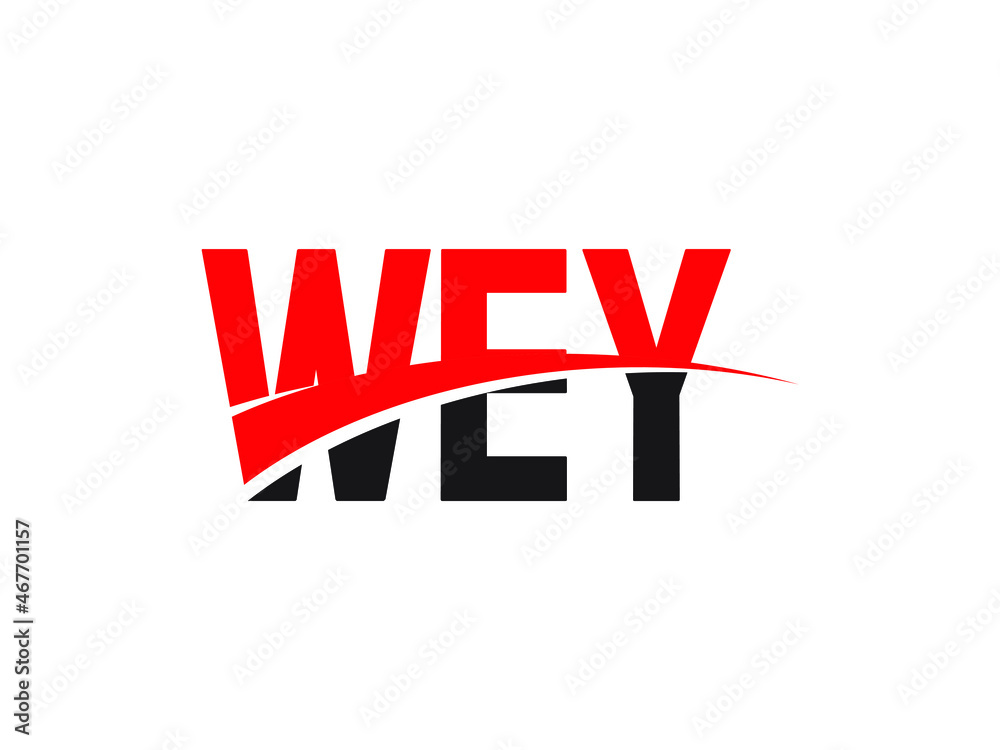 Obraz premium WEY Letter Initial Logo Design Vector Illustration