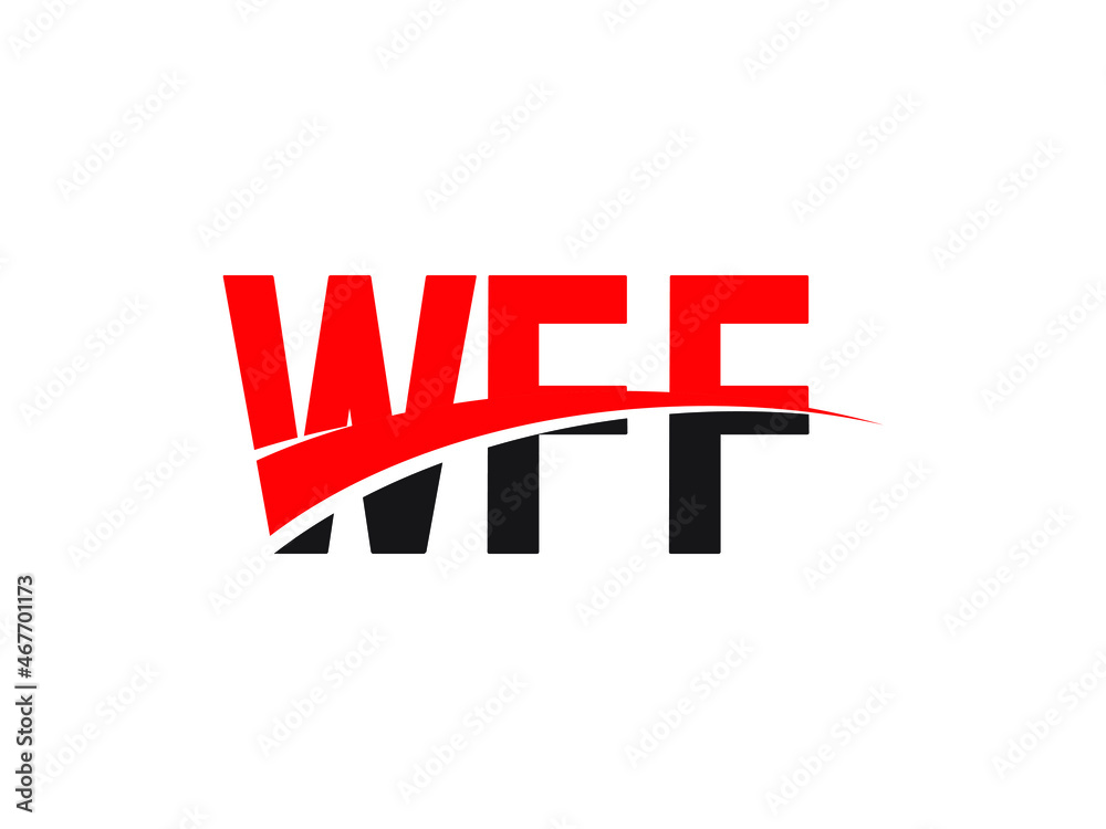 Obraz premium WFF Letter Initial Logo Design Vector Illustration