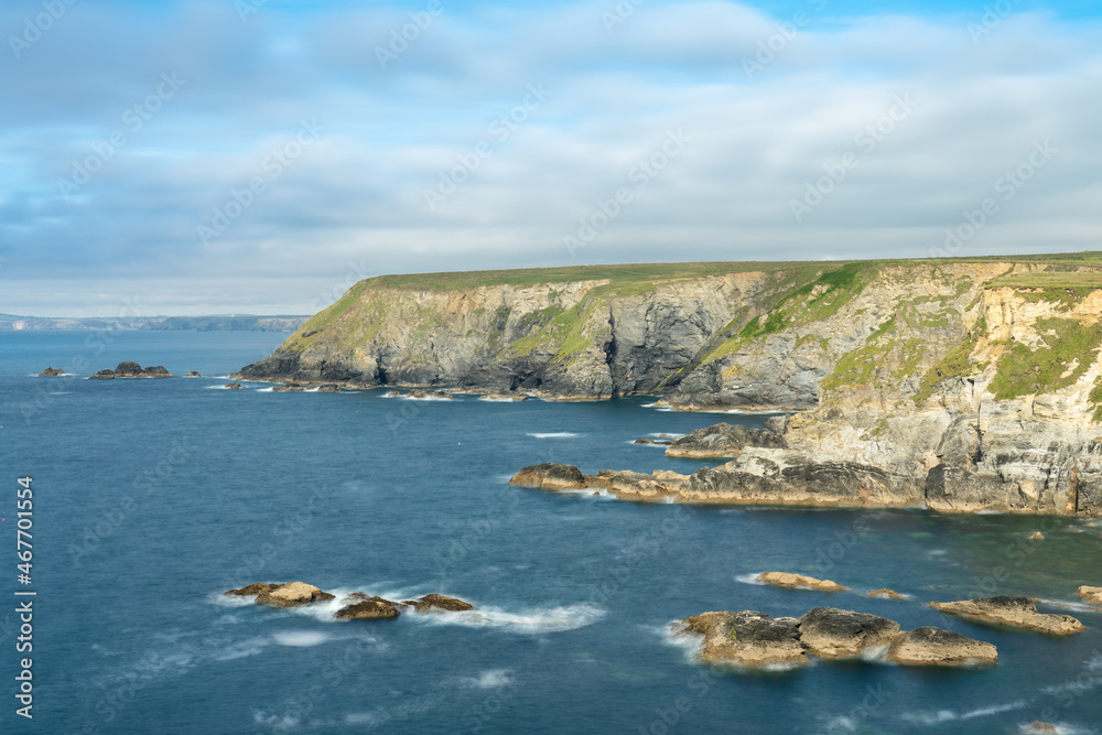 Mutton Cove on sunny summer day in Cornwall. United Kingdom