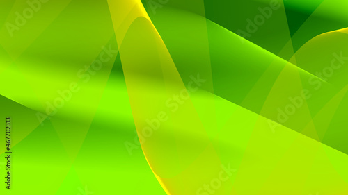 Hintergrund abstrakt 8K grün gold gelb hellgrün dunkelgrün Wellen Linien Kurven Verlauf