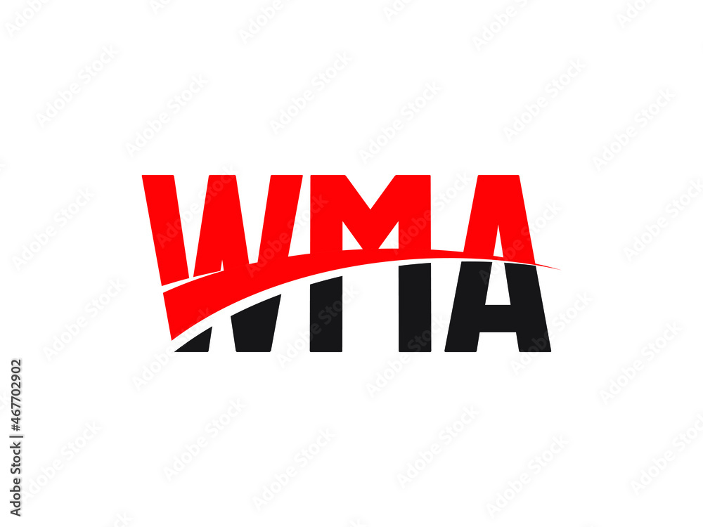 WMA Letter Initial Logo Design Vector Illustration