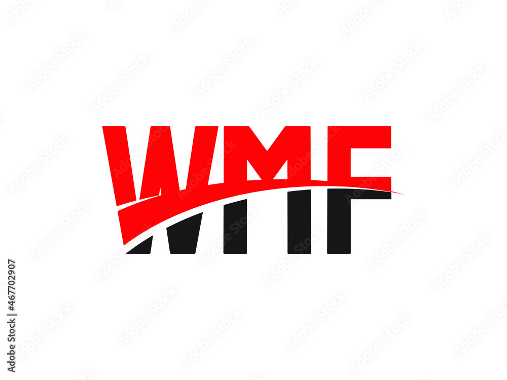 WMF Letter Initial Logo Design Vector Illustration