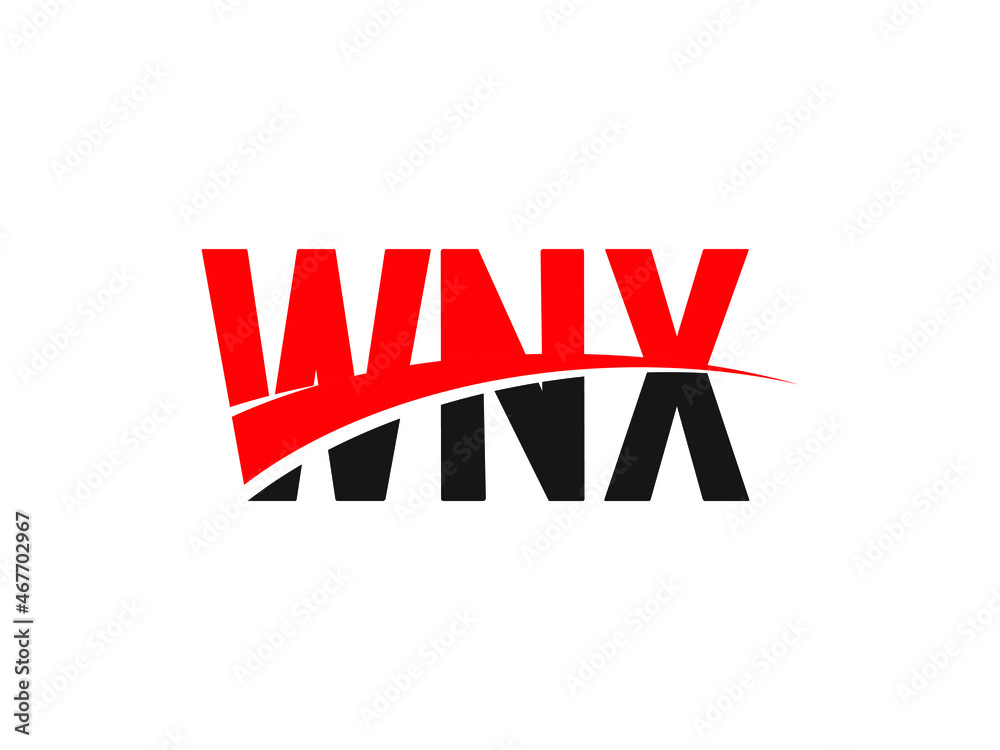 WNX Letter Initial Logo Design Vector Illustration