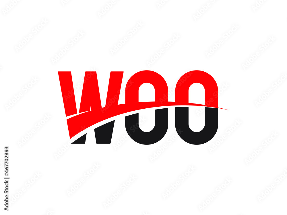 WOO Letter Initial Logo Design Vector Illustration WOO Letter Initial Logo Design Vector Illustration