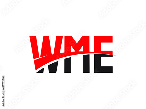 WME Letter Initial Logo Design Vector Illustration photo