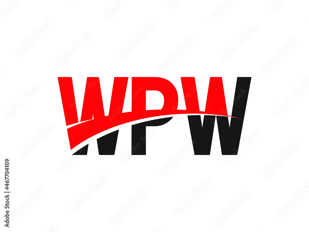 WPW Letter Initial Logo Design Vector Illustration